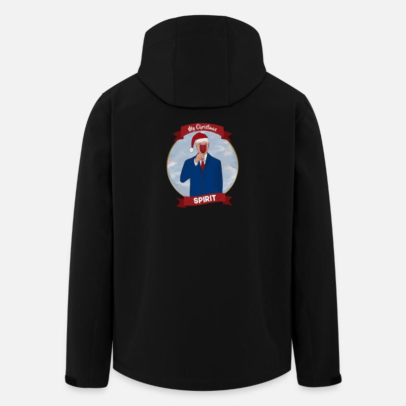 Meine Weihnachtsstimmung - Recycelte Männer Softshell-Jacke von Stanley/Stella - Schwarz