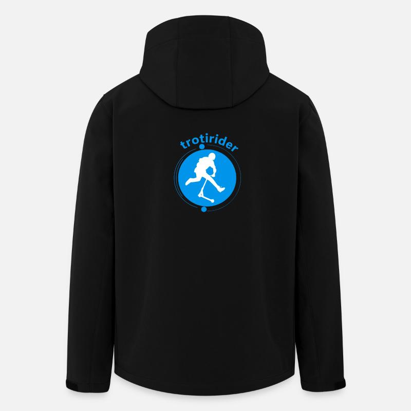 Trotirider - Recycelte Männer Softshell-Jacke von Stanley/Stella - Schwarz
