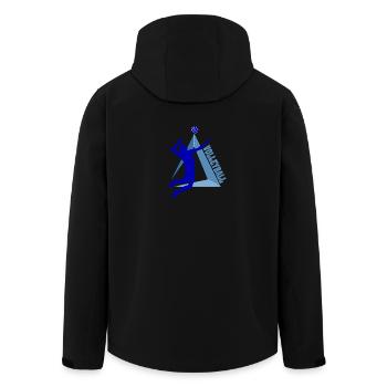 Volleyball - Veste softshell homme en polyester recyclé Stanley/Stella - noir - Dos - AI Model Male 185 light (185cm)