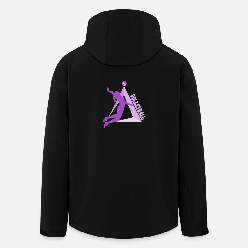 Volleyball - Recycelte Männer Softshell-Jacke von Stanley/Stella - Schwarz