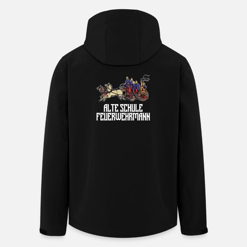 Feuerwehrmann Statement Feuerwehr Berufsfeuerwehr - Recycelte Männer Softshell-Jacke von Stanley/Stella - Schwarz