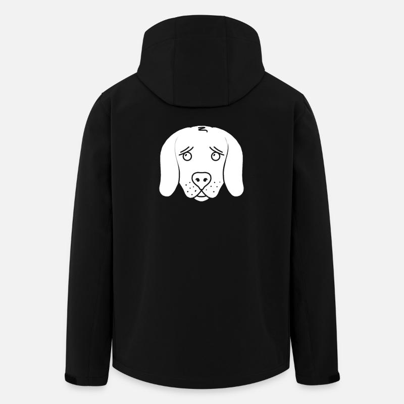 Dog (white) - Men’s Recycled Softshell Jacket by Stanley/Stella - black