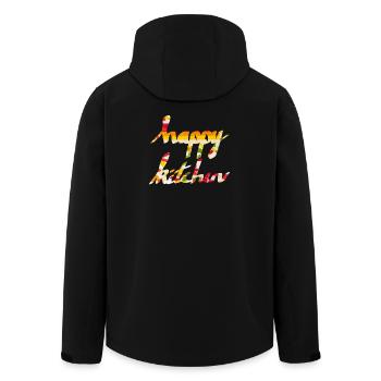 happy kitchen - Men’s Recycled Softshell Jacket by Stanley/Stella - black - Back - AI Model Male 185 light (185cm)