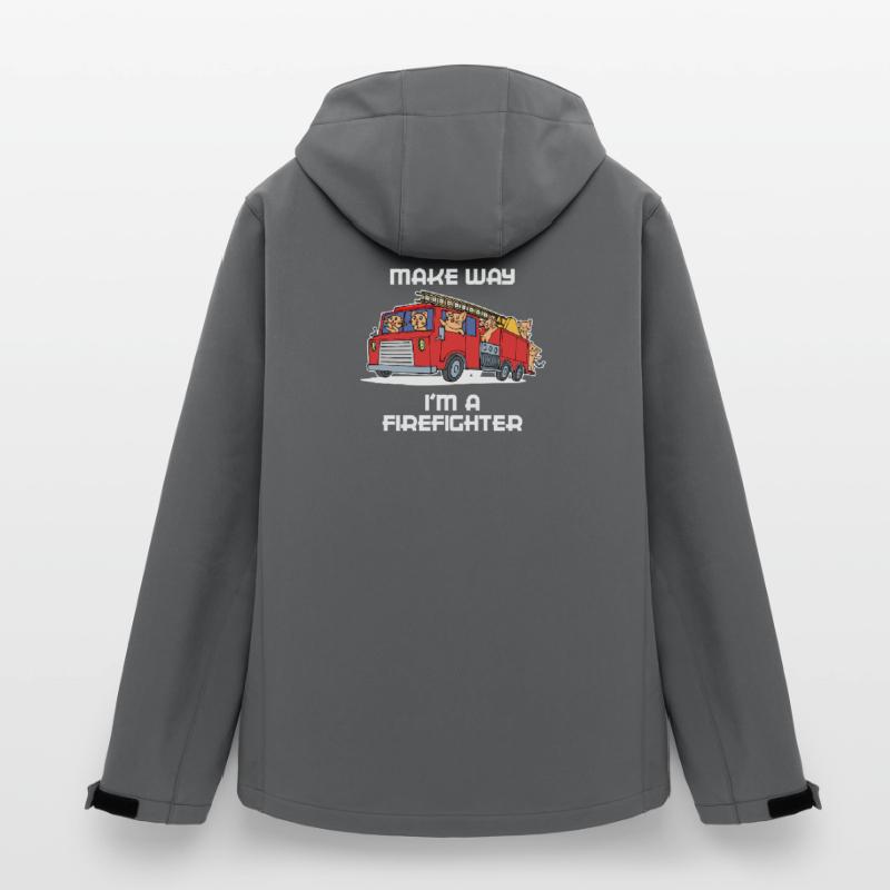 Fire Brigade Fire Engine Statement Professional Fire Brigade Men’s Recycled Softshell Jacket by Stanley/Stella