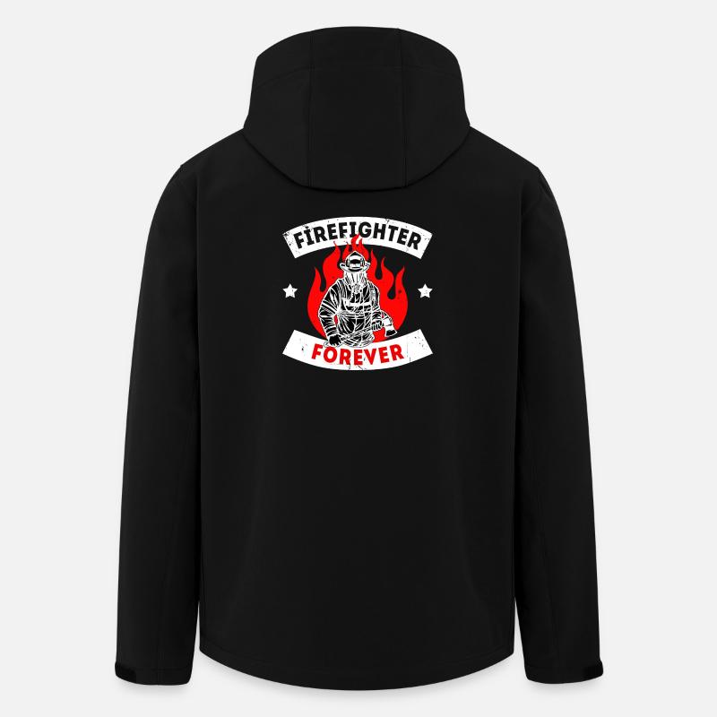Déclaration des pompiers professionnels - Veste softshell homme en polyester recyclé Stanley/Stella - noir