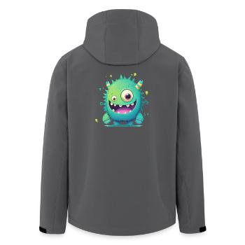 Un monstre heureux à câliner - Veste softshell homme en polyester recyclé Stanley/Stella - noir - Dos - AI Model Male 185 light (185cm)