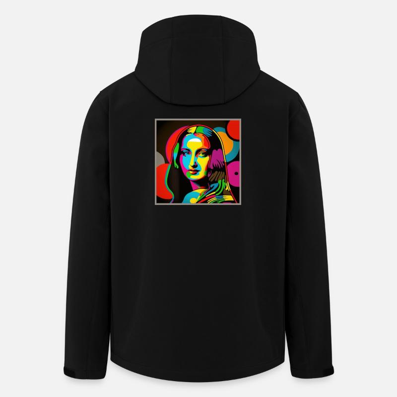 Porte Pop Art - Veste softshell homme en polyester recyclé Stanley/Stella - noir