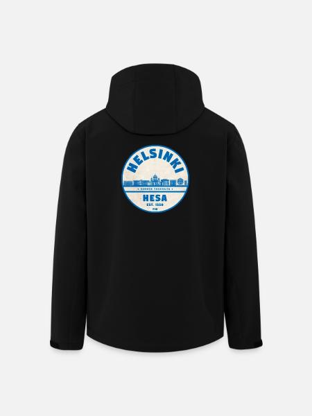 Helsinki Skyline Emblem 1550 - Men’s Recycled Softshell Jacket by Stanley/Stella - black
