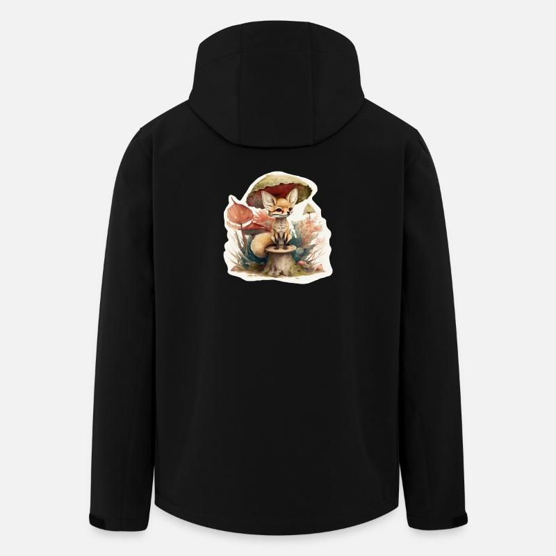 Süßer Wüstenfuchs - Recycelte Männer Softshell-Jacke von Stanley/Stella - Schwarz