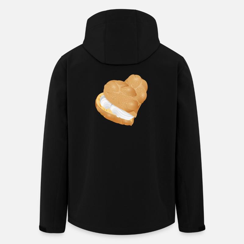 Crème fourrée crème puff coeur - Veste softshell homme en polyester recyclé Stanley/Stella - noir