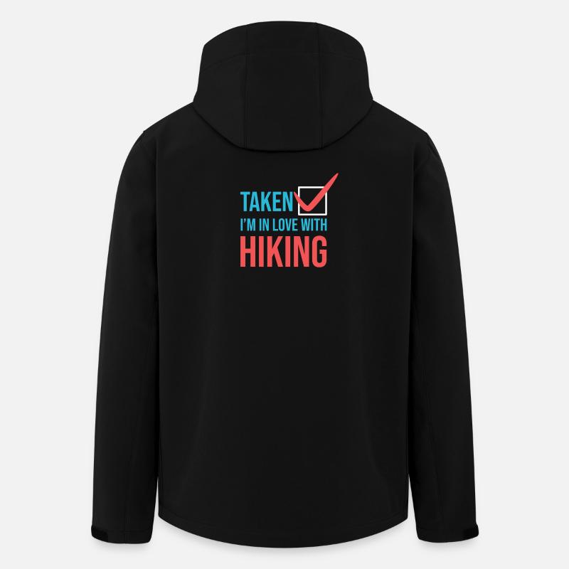 Mountains Statement Hiker Hiking - Men’s Recycled Softshell Jacket by Stanley/Stella - black