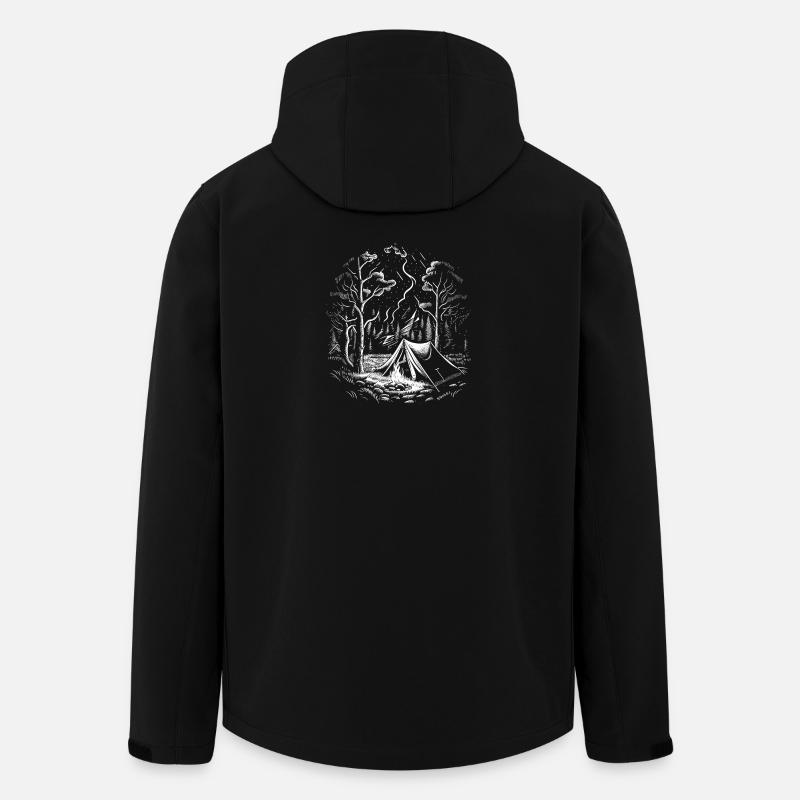 Camping in the wilderness - Men’s Recycled Softshell Jacket by Stanley/Stella - black