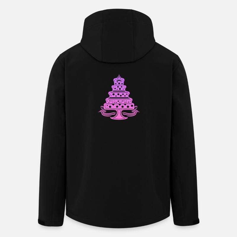 Gâteau, gâteau, cuisson - Veste softshell homme en polyester recyclé Stanley/Stella - noir