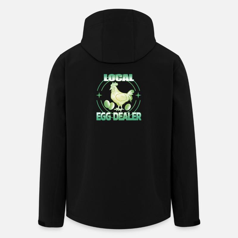 Local egg dealer - Recycelte Männer Softshell-Jacke von Stanley/Stella - Schwarz