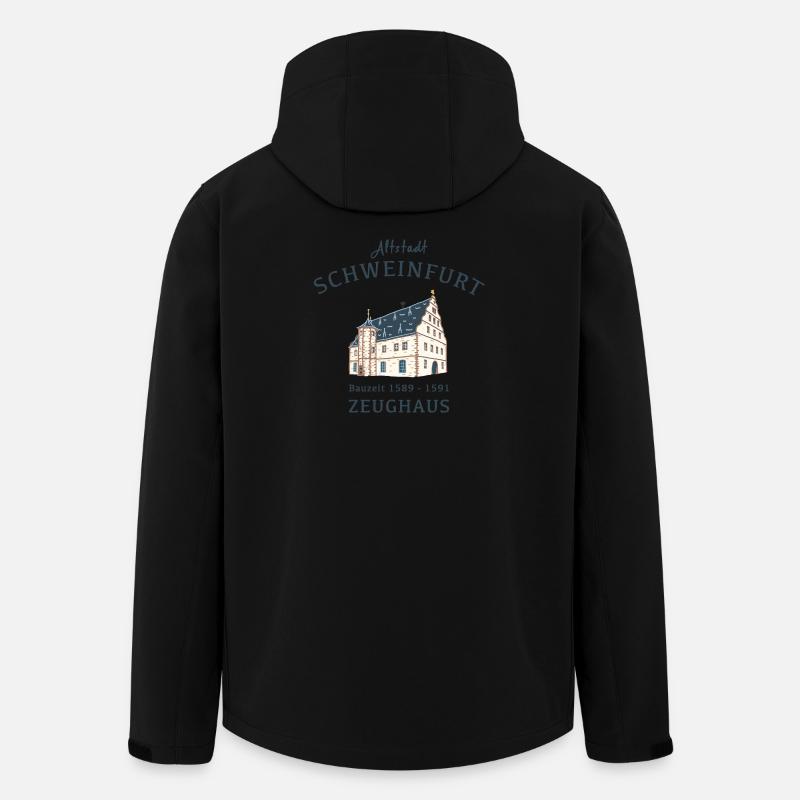 Schweinfurt, iconic landmark Zeughaus, Bavaria - Men’s Recycled Softshell Jacket by Stanley/Stella - black