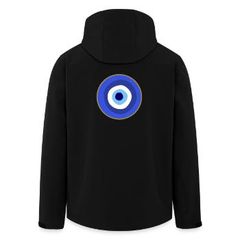 Evil Eye - Men’s Recycled Softshell Jacket by Stanley/Stella - black - Back - AI Model Male 185 light (185cm)