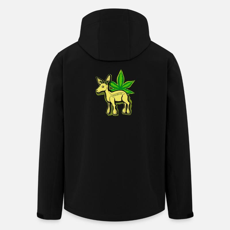 Cannabiche 05 mit Tippfehler - Recycelte Männer Softshell-Jacke von Stanley/Stella - Schwarz