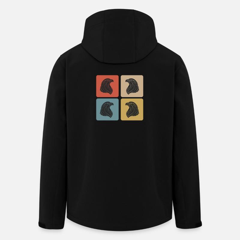 Adler Design - Recycelte Männer Softshell-Jacke von Stanley/Stella - Schwarz