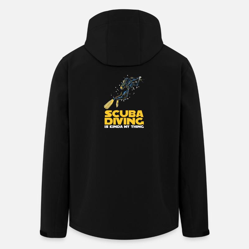 Scuba Diver Instructor Design - Men’s Recycled Softshell Jacket by Stanley/Stella - black