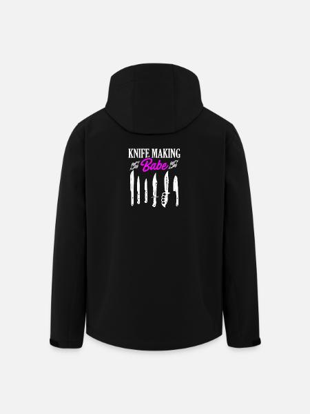 Knife Making Babe Knives Design - Men’s Recycled Softshell Jacket by Stanley/Stella - black