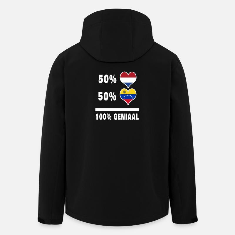 Venezuela und die Niederlande 100% Genius Flagge - Recycelte Männer Softshell-Jacke von Stanley/Stella - Schwarz