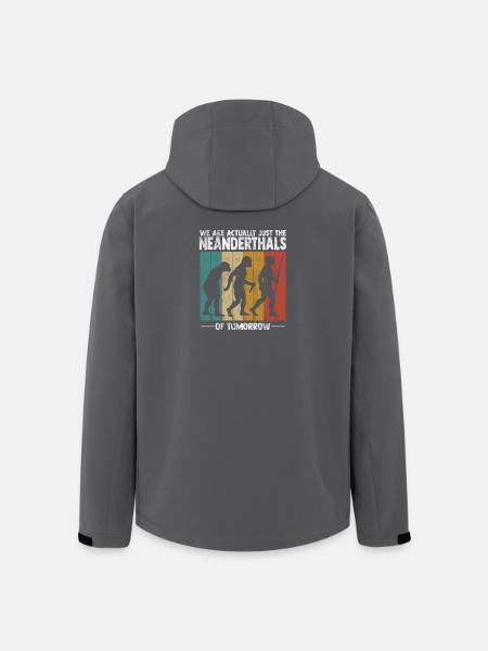 We're actually just the Neanderthals - Men’s Recycled Softshell Jacket by Stanley/Stella - black