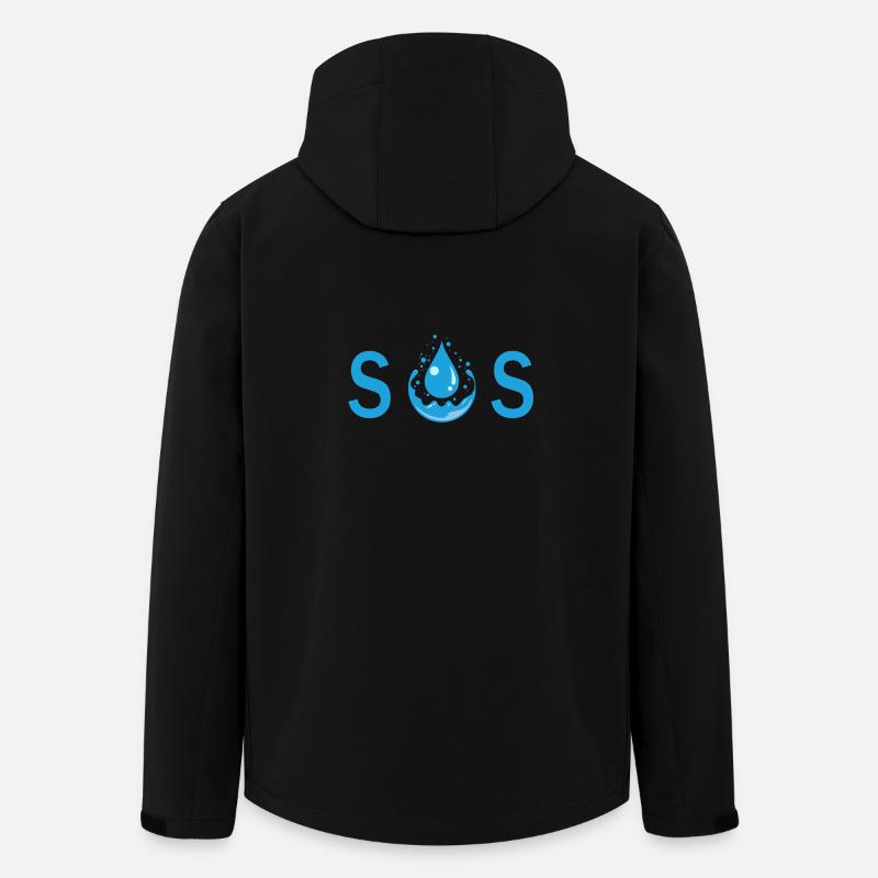 S.O.S - Veste softshell homme en polyester recyclé Stanley/Stella - noir