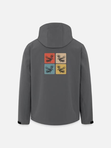 Raven Design - Men’s Recycled Softshell Jacket by Stanley/Stella - black