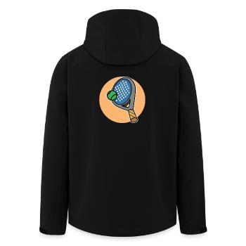 Raquettes Balles Padel Sport Player Padel Jeu - Veste softshell homme en polyester recyclé Stanley/Stella - noir - Dos - AI Model Male 185 light (185cm)
