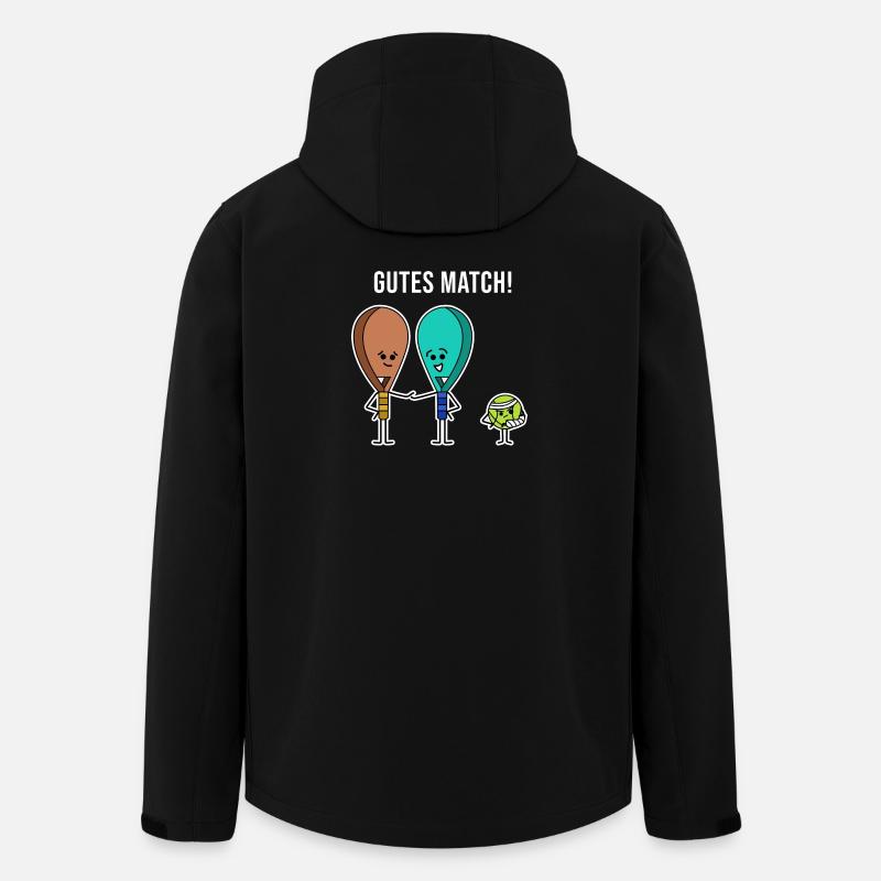 Padelteam Training Statement Padel Bälle Schläger - Recycelte Männer Softshell-Jacke von Stanley/Stella - Schwarz