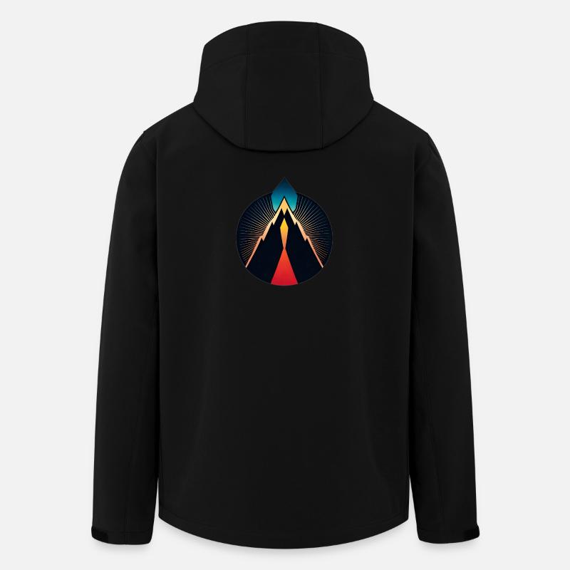 Vulkan Logo - Recycelte Männer Softshell-Jacke von Stanley/Stella - Schwarz