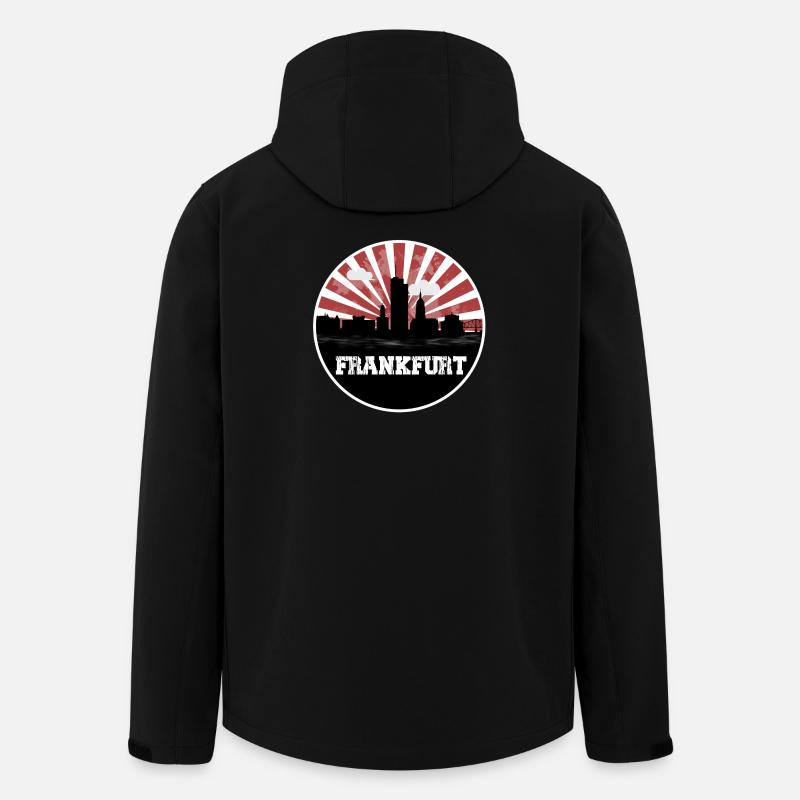 Frankfurt Skyline Home Game - Men’s Recycled Softshell Jacket by Stanley/Stella - black