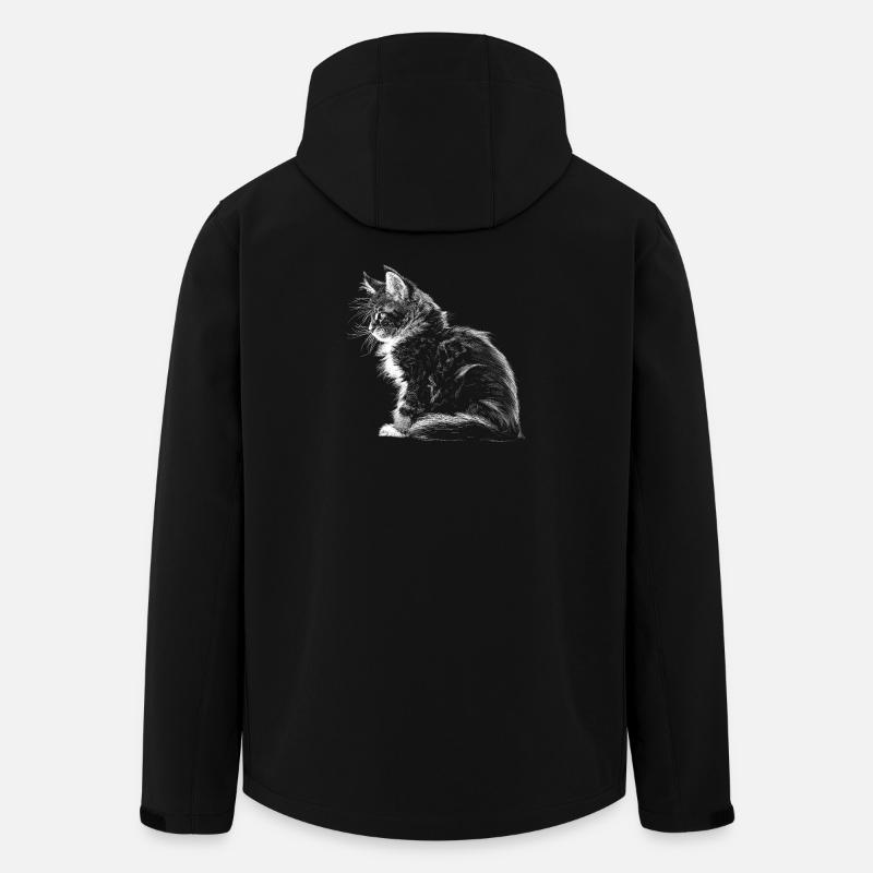 Chaton - Veste softshell homme en polyester recyclé Stanley/Stella - noir