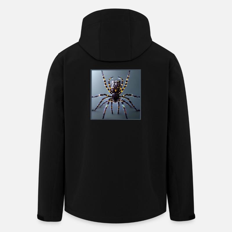 Red-knee tarantula - Men’s Recycled Softshell Jacket by Stanley/Stella - black