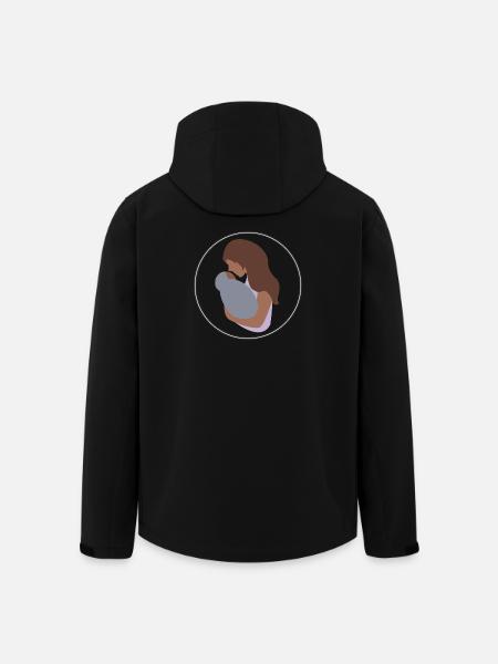 Mama und Kind - Recycelte Männer Softshell-Jacke von Stanley/Stella - Schwarz