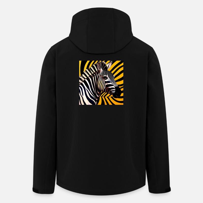 Zebra - Men’s Recycled Softshell Jacket by Stanley/Stella - black