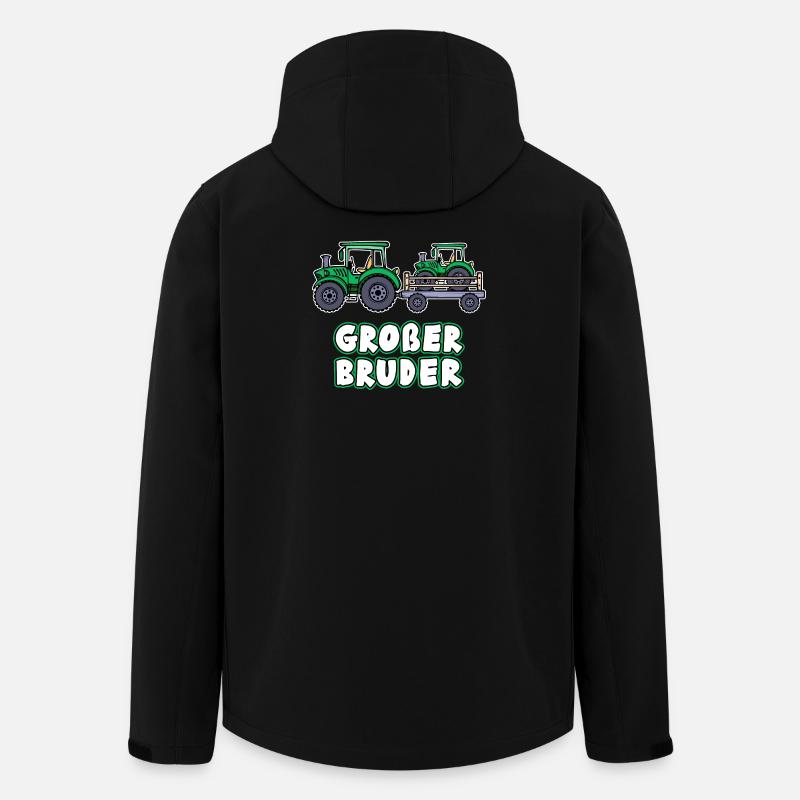Nutzfahrzeug Bauer Statement Traktor Biobauer - Recycelte Männer Softshell-Jacke von Stanley/Stella - Schwarz