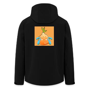 SADNESS - SAD ORANGE - SUMMER FRUITS - Men’s Recycled Softshell Jacket by Stanley/Stella - black - Back - AI Model Male 185 light (185cm)
