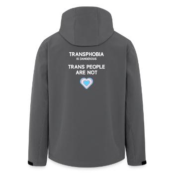 LGBT Pride Month - Trans Menschen - Recycelte Männer Softshell-Jacke von Stanley/Stella - Anthrazit - Hinten - AI Model Male 185 light (185cm)