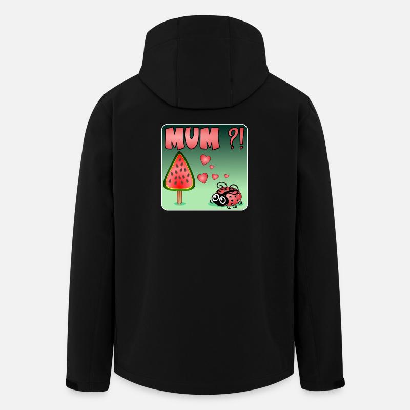 Wassermelone BUG - Recycelte Männer Softshell-Jacke von Stanley/Stella - Schwarz