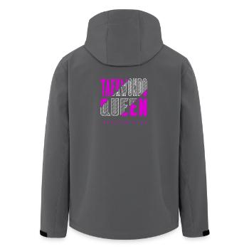 Reine du taekwondo - Veste softshell homme en polyester recyclé Stanley/Stella - charbon - Dos - AI Model Male 185 light (185cm)