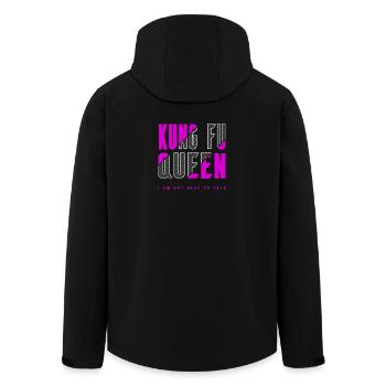 Kung Fu Queen - Men’s Recycled Softshell Jacket by Stanley/Stella - black - Back - AI Model Male 185 light (185cm)