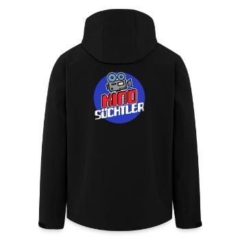 Movies Kamera Streaming Theater Statement Kino - Recycelte Männer Softshell-Jacke von Stanley/Stella - Schwarz - Hinten - AI Model Male 185 light (185cm)