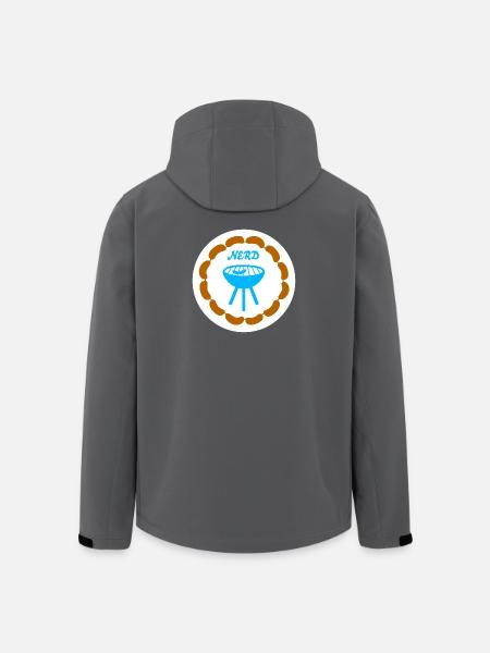 Wurstkette Grillen Nerd Camping Bratwurst Grill - Recycelte Männer Softshell-Jacke von Stanley/Stella - Schwarz