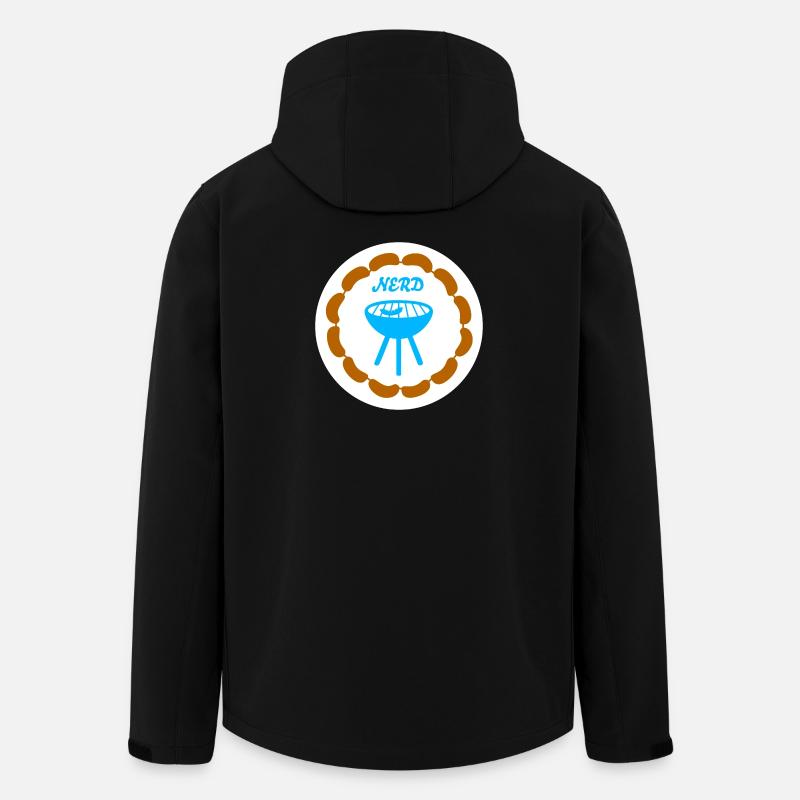 Wurstkette Grillen Nerd Camping Bratwurst Grill - Recycelte Männer Softshell-Jacke von Stanley/Stella - Schwarz