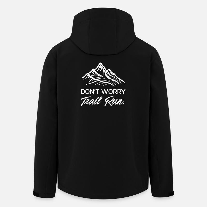 Mach dir keine Sorgen. Trailrun. - Recycelte Männer Softshell-Jacke von Stanley/Stella - Schwarz