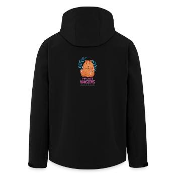 Hamsters mignons: Portez l’amour - Veste softshell homme en polyester recyclé Stanley/Stella - noir - Dos - AI Model Male 185 light (185cm)