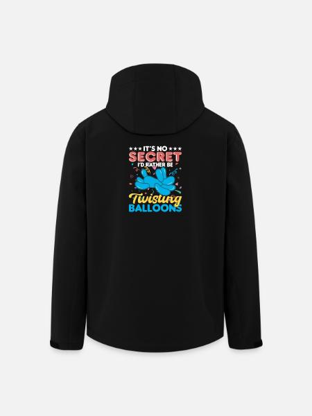 Balloon Twisting Design - Men’s Recycled Softshell Jacket by Stanley/Stella - black