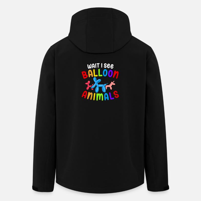 Balloon Twisting Design - Men’s Recycled Softshell Jacket by Stanley/Stella - black