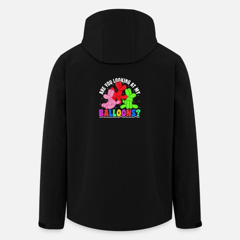 Ballon Twisting Design - Recycelte Männer Softshell-Jacke von Stanley/Stella - Schwarz